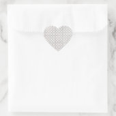 Elegant Arabesque Ornament Hart Sticker (Tas)