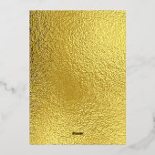 Elegant Arabic Gold Foil Wedding Invitation (Verso)