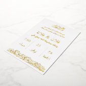 Elegant Arabic Gold Foil Wedding Invitation (Rotation)