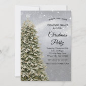 Élégant arbre de Noël festif Invitation (Devant)