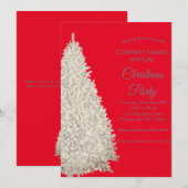 Élégant arbre de Noël festif Invitation (Devant / Derrière)