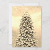 Élégant arbre de Noël festif Invitation (Dos)