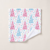 Élégant arbre de Noël moderne (Gant de toilette)