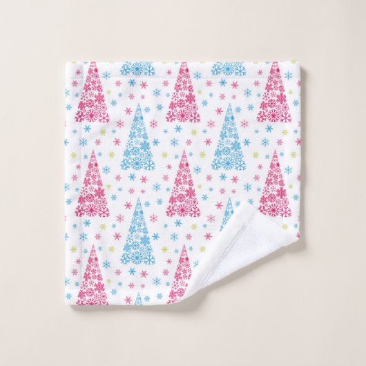 Élégant arbre de Noël moderne (Gant de toilette)