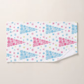 Élégant arbre de Noël moderne (Serviette à main)