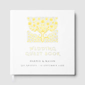 Élégant Arbre d'or de l'amour Mariage (Recto)