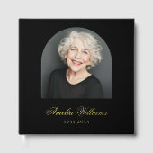 Elégant arc amoureux mémoire funéraire photo mémor (Recto)