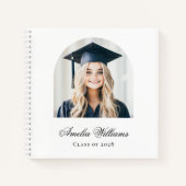 Elégant arc diplômé photo nom de classe livre d'in (Devant)