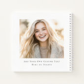 Elégant arc diplômé photo nom de classe livre d'in (Dos)