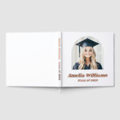 Elégant arc diplômé photo rétro nom classe blanche (Complet)