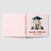 Elégant arc diplômé photo rétro nom classe rose (Complet)