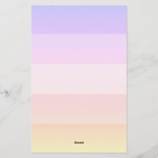 Élégant arc-en-ciel rayé nom papeterie (Dos)