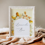 Elégant arc fleuri Lemonade Bar Poster<br><div class="desc">Élégante arche fleurie Lemonade Bar Poster Objets correspondants disponibles.</div>