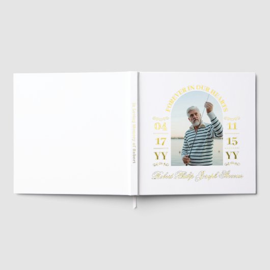 Elégant Arc Or Photo Pour Toujours Dans Nos Coeurs (Complet)