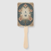 Elegant Arch Art Nouveau Wedding Handwaaier (Voorkant)