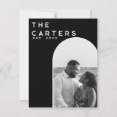 Elegant Arch Custom Wedding Dank u kaart (Voorkant)