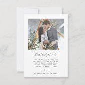 Elegant Arch Love and Bedankt 2 Photo Wedding (Achterkant)