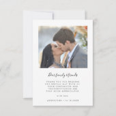 Elegant Arch Love et Merci 4 Mariage photo (Dos)