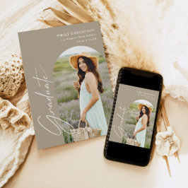 Elegant Arch Photo Afstuderen Kaart