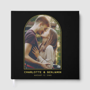 Elégant Arch Photo Gold Foil Typographie Mariage