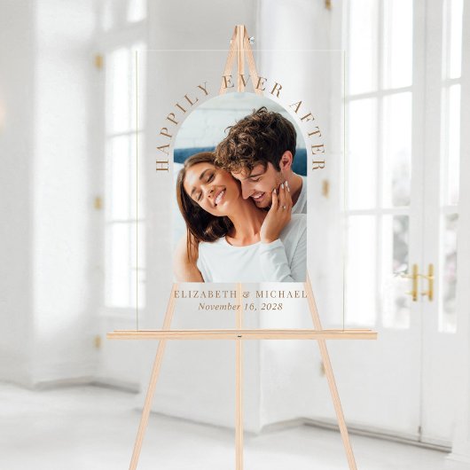 Elegant Arch Photo Gold Mariage Bienvenue