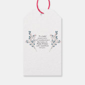Elegant Arch Photo Winter Holiday Cadeaulabel (Achterkant)
