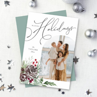 Elegant Arch Prettige feestdagen Card Feestdagenkaart