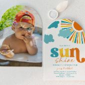 Elegant Arch Sun Birthday Invitation