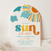 Elegant Arch Sun Birthday Invitation