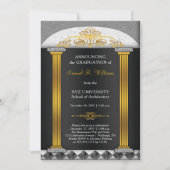 Elegant Architect Architecture Afstuderen Kaart (Voorkant)