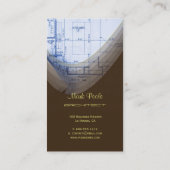 Élégant architecte suppression des cartes de visit (Dos)