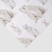 Elegant Arctic Winter Snowy Animals Tissuepapier (Detail)