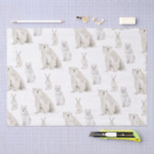 Elegant Arctic Winter Snowy Animals Tissuepapier (Craft)