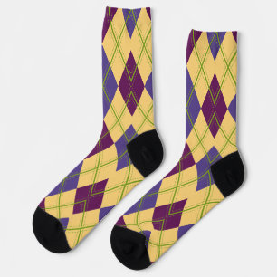 Elegant argyle patroon voor golfliefhebbers sokken