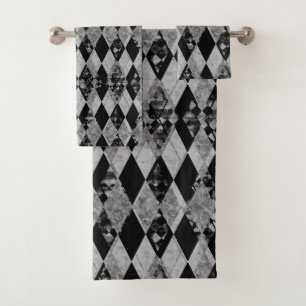 Élégant Arlequin d'Argent Noir