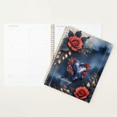 Élégant arrangement rose avec feuillage doré (Devant avec enveloppe)