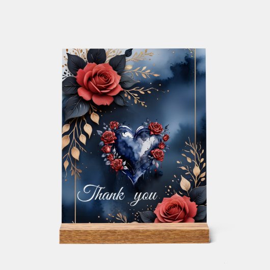 Élégant arrangement rose avec feuillage doré (Recto)