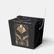 Elegant Art Deco Black & Gold Favors - Speciaal