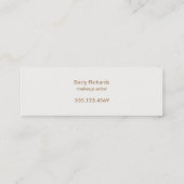 Elegant  Art Deco Chic Black Mini Visitekaartje (Achterkant)