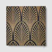 Elégant Art Déco Gatsby Mariage Livre d'hôtes (Verso)