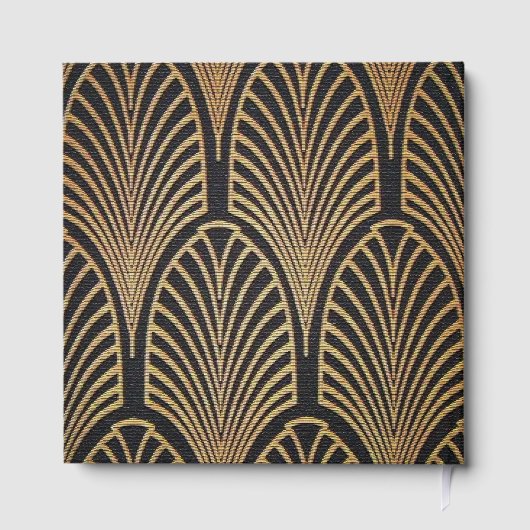 Elégant Art Déco Gatsby Mariage Livre d'hôtes (Verso)
