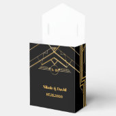 Elegant Art Deco Gatsby Wedding Favor Box Bedankdoosjes (Geopend)