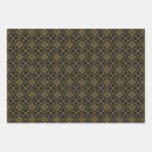 elegant art deco-getild patroon  inpakpapier vel (Voorkant 3)