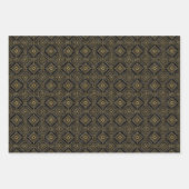 elegant art deco-getild patroon  inpakpapier vel (Voorkant 2)