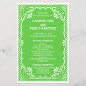  Elegant Art Deco Gold Wedding Program (Voorkant)