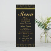 Elégant art déco mariage menu MODÈLE (Debout devant)