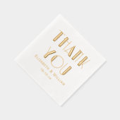 Elégant Art Déco Mariage Merci de typographie #1 (Droite)