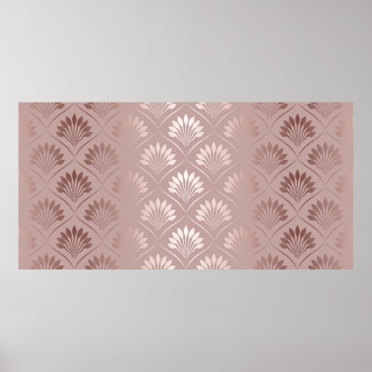 Elégant art déco motif de treillis or (Devant)