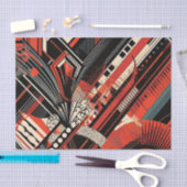 Elegant Art Deco patroon Tissuepapier (Craft)