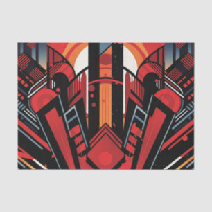 Elegant art deco patroon tissuepapier